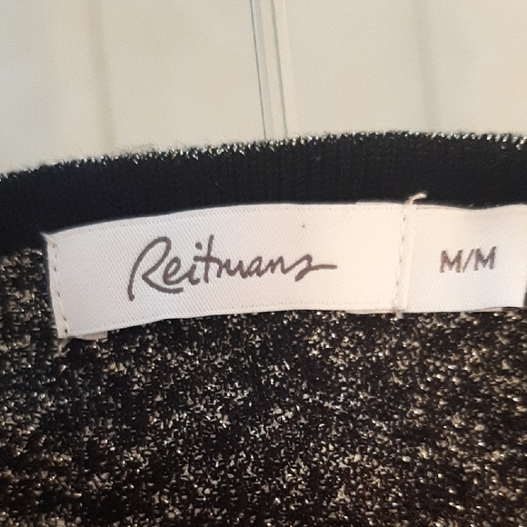 Reitmans Black Sparkle Cowl Neck Sweater Size M - Picture 6 of 9